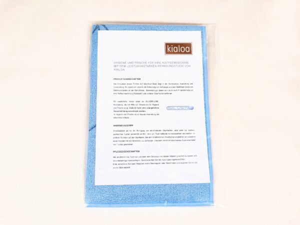 KIALOA Barista Reinigungstuch für Milchlanze; 32 x 32cm - hellblau - Image 3