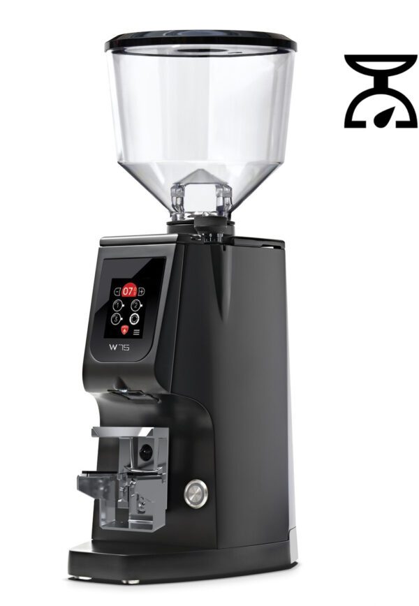 Eureka Atom 75W (Grind by Weight) - Schwarz matt; 230V 50/60 Hz CH-Stecker - matt Schwarz - 1.2 Kg Bohnenbehälter