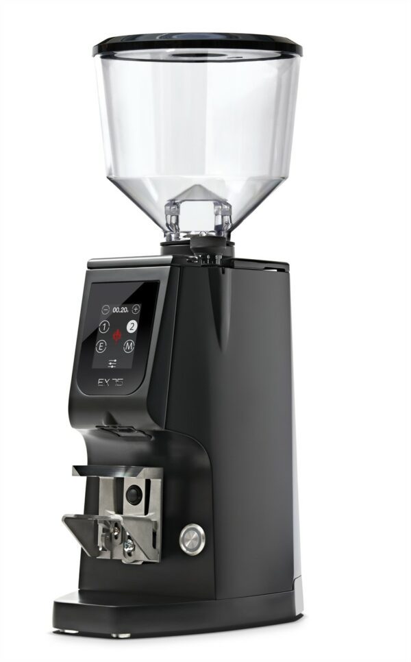 Eureka Atom Excellence 75 - Schwarz matt; 230V 50/60 Hz CH-Stecker - matt Schwarz - 1.2 Kg Bohnenbehälter